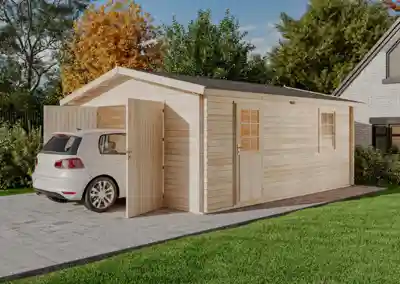 Alpholz Holzgarage Modell B-40 TE