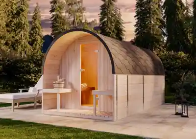 FinnTherm Fasssauna ScandiPod Deluxe