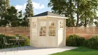 5-Eck Gartenhaus Modell Sunny-A