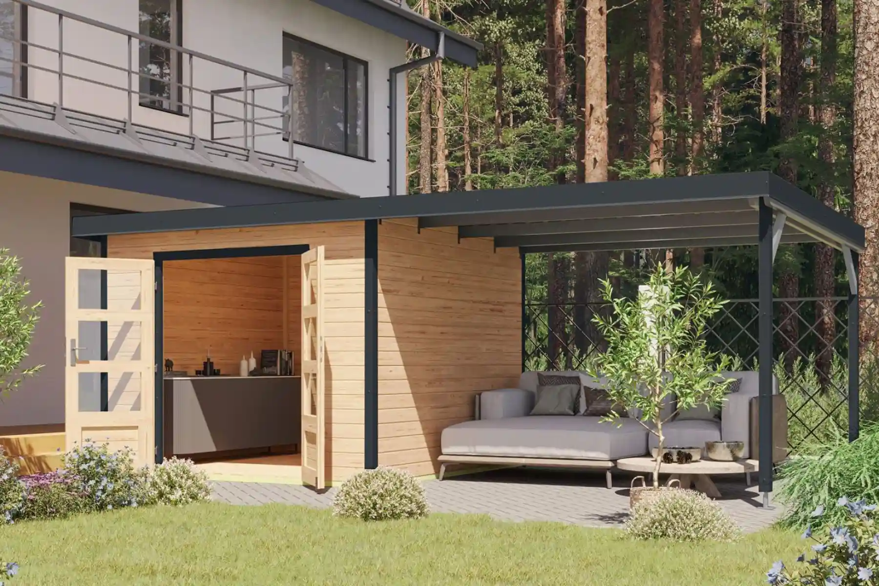 karibu-holz-metall-gartenhaus-pleione-7-3-m-mit-anbau-natur-anthrazit-280565-K1-1-00923-1800x1200